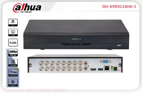  Đầu ghi hình 16 kênh dahua DH-XVR4116HS-I,Đầu ghi hình 16 kênh dahua DH-XVR4116HS-I là dòng đầu ghi hình 16 kênh chuyên dụng cho kho xưởng,văn phòng,siêu thị,công ty xí nghiệp lớn. Đầu ghi hinh hỗ trợ 16 kênh camera chuyên dụng,Hỗ trợ 1 ổ cứng chuyên dụng ổ cứng 10TB. 
